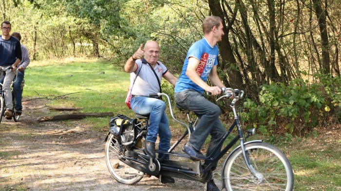 Tandem tocht op de Veluwe in 